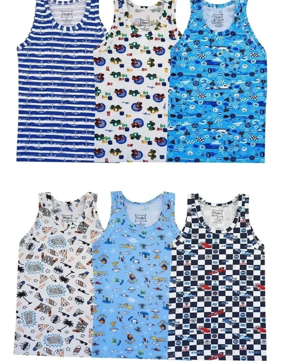 0256 ERKEK ÇOCUK BASKILI ASKILI ATLET