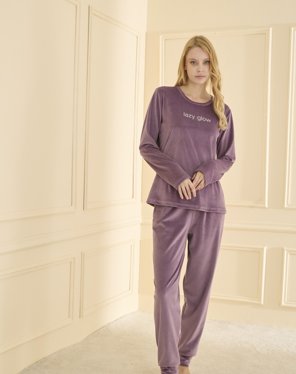 FIRANSIZ KADİFE PİJAMA TAKIMI 13165
