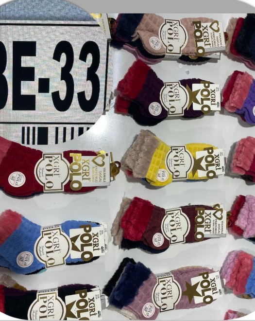 B-E-33 TAY TÜYLU KADIN PATİK