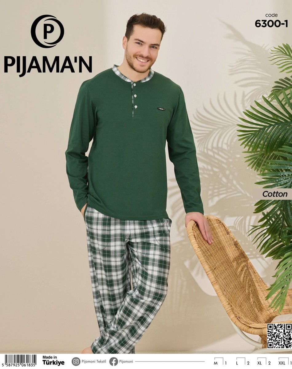 ERKEK 3DÜĞMELİ PİJAMA TAKIMI