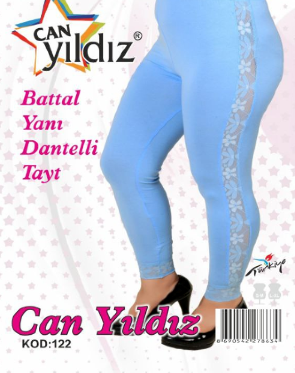 122 BATTAL YANI DANTELİ TAYT