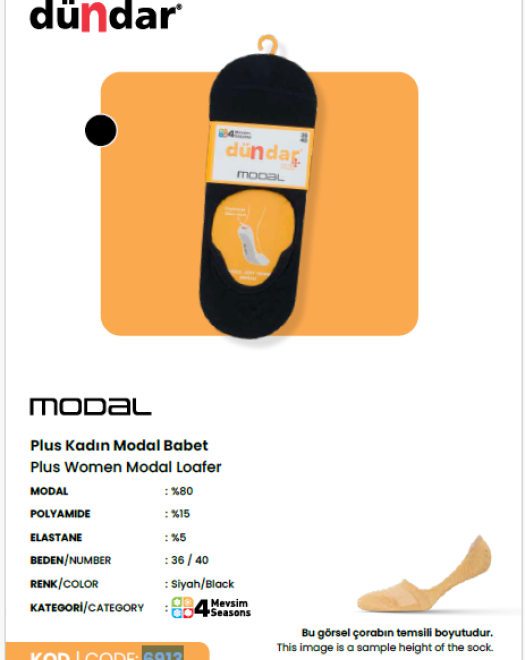 6913 UNİSEX BAY BAYAN MODAL BABET