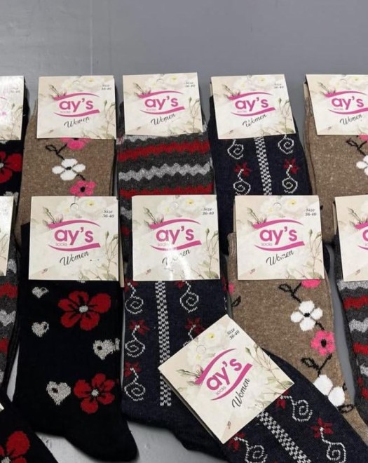 KADIN DESENLİ ÇORAP +