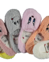 PELUŞ NAKIŞLI KADIN BABET