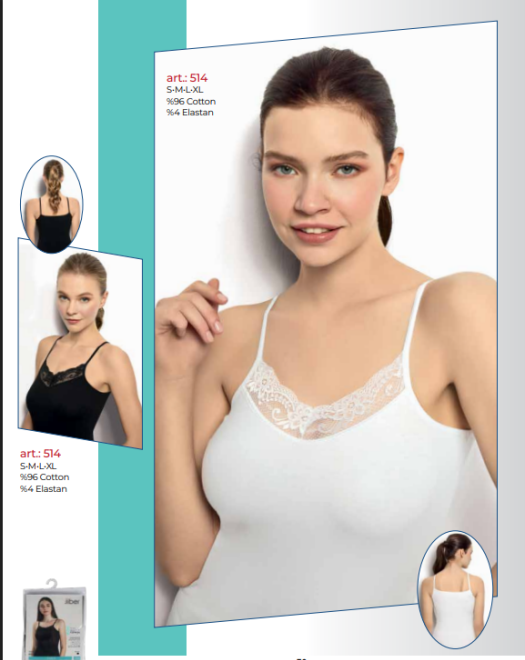 514 YAKA DANTELLİ PENYE İP ASKI KADIN ATLET 514 YAKA DANTELLİ PENYE İP ASKI KADIN ATLET