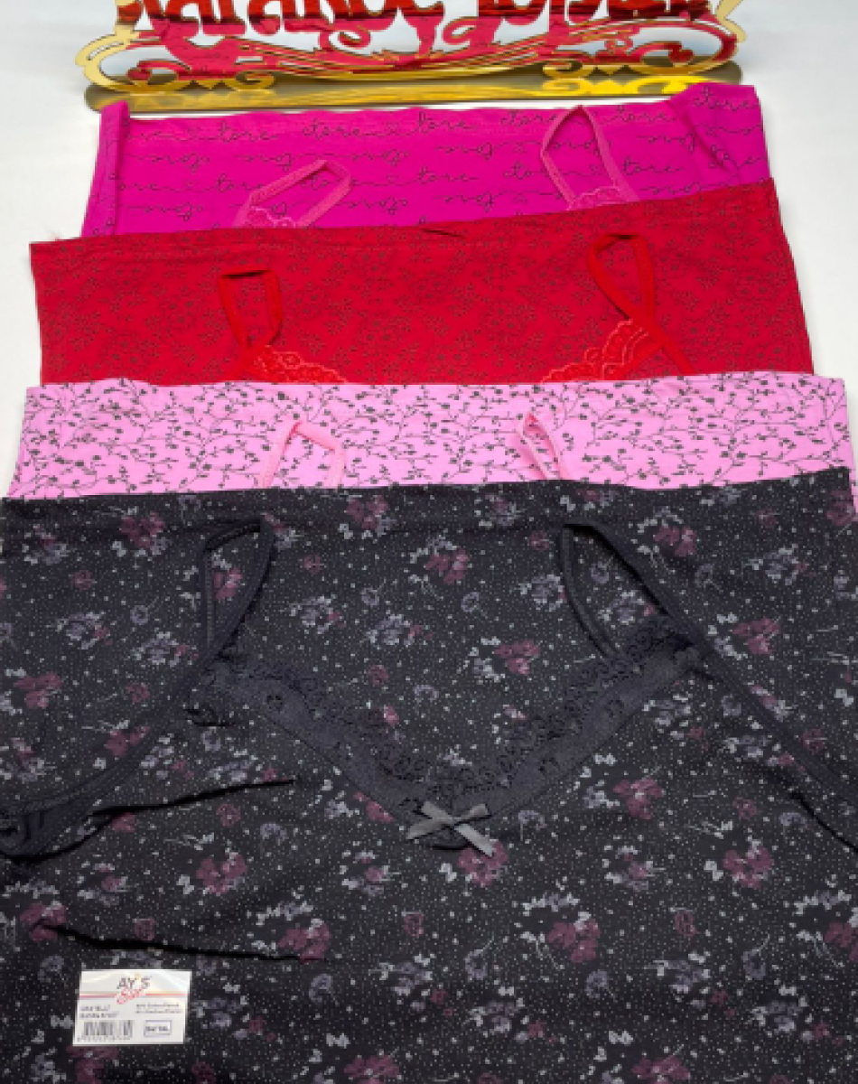 EMPİRME PENYE İP ASKI YAKA DANTELLİ BATTAL KADIN ATLET