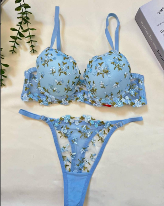 170 DESTEKLİ 3 RENK BRODE SÜTYEN TAKIMI