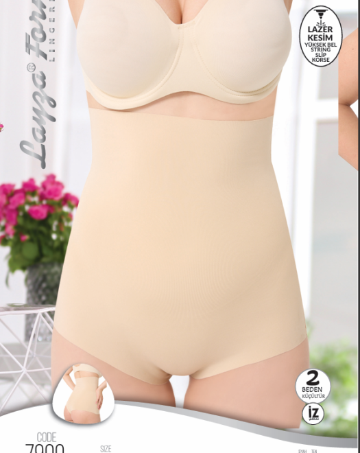 7900 LAZER YÜKSEK BEL SİLİP KORSE+