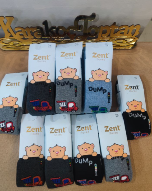 HAVLU ERKEK ÇOCUK DESENLİ KÜLOTLU ÇORAP