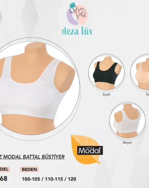 5068 BAYAN KALIN ASKILI MODAL PEDLİ BÜSTİYER