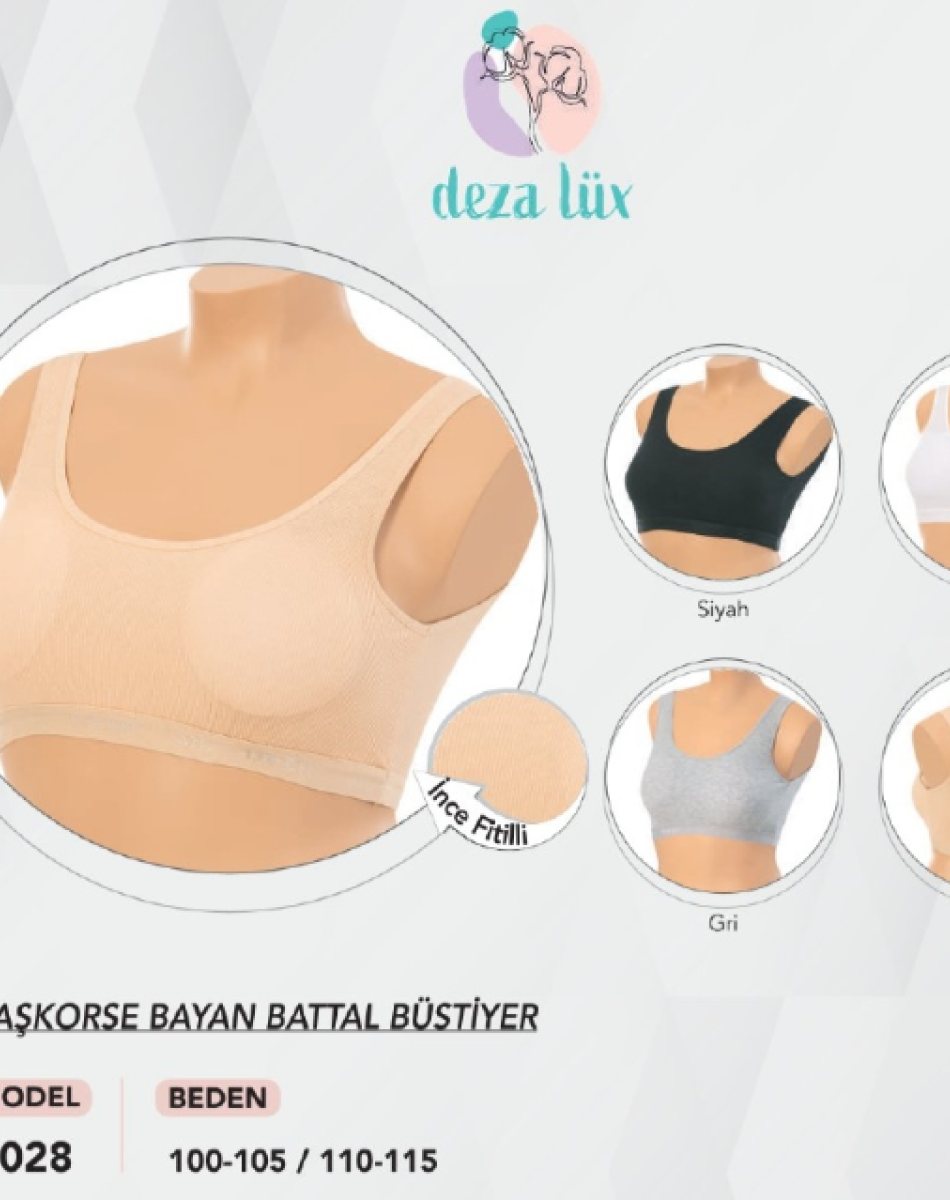 5028 BAYAN KALIN ASKILI FİTİLLİ PEDLİ BÜSTİYER