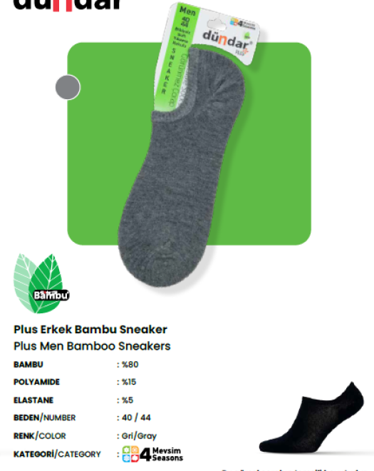 6883 BAMBU DİKİŞSİZ SOFT YIKAMALI PARFÜMLÜ SINIKIRS ERKEK ÇORAP