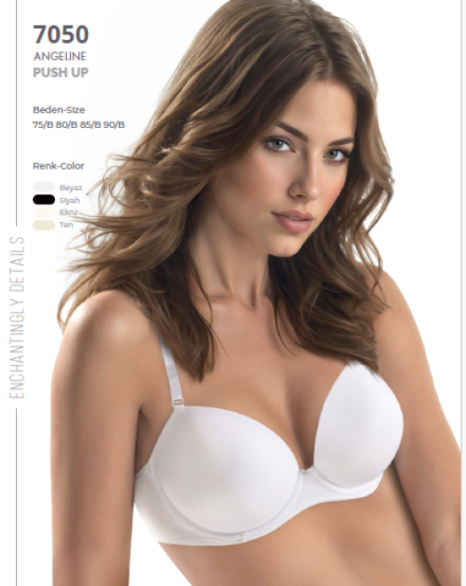 7050 MİCRO KAPLI SİLİKONLU SÜTYEN