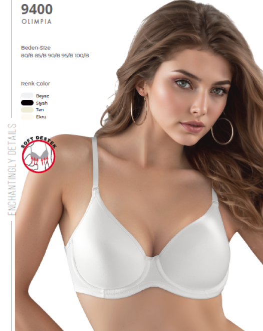 9400 MİCRO KAPLI SİLİKONLU SÜTYEN