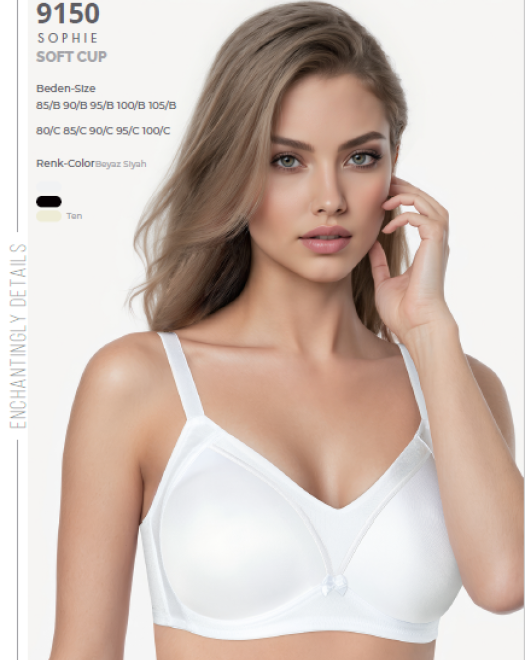 9150 TOPARLAYICI TELSİZ SOFT CUP SÜTYEN