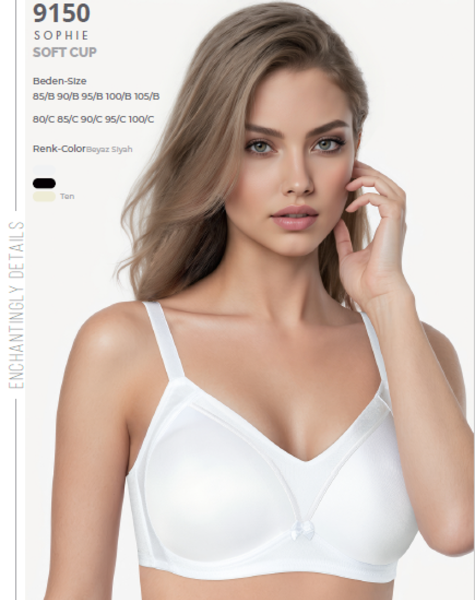 9150 TOPARLAYICI TELSİZ SOFT CUP SÜTYEN