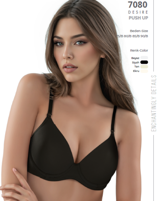 7080 MİCRO KAPLI SİLİKONLU SÜTYEN