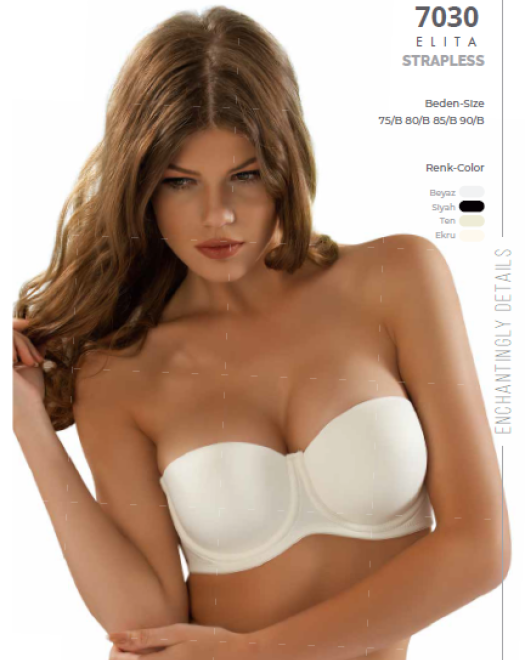 7030 MİCRO KAPLI SİLİKONLU YARIM SÜTYEN