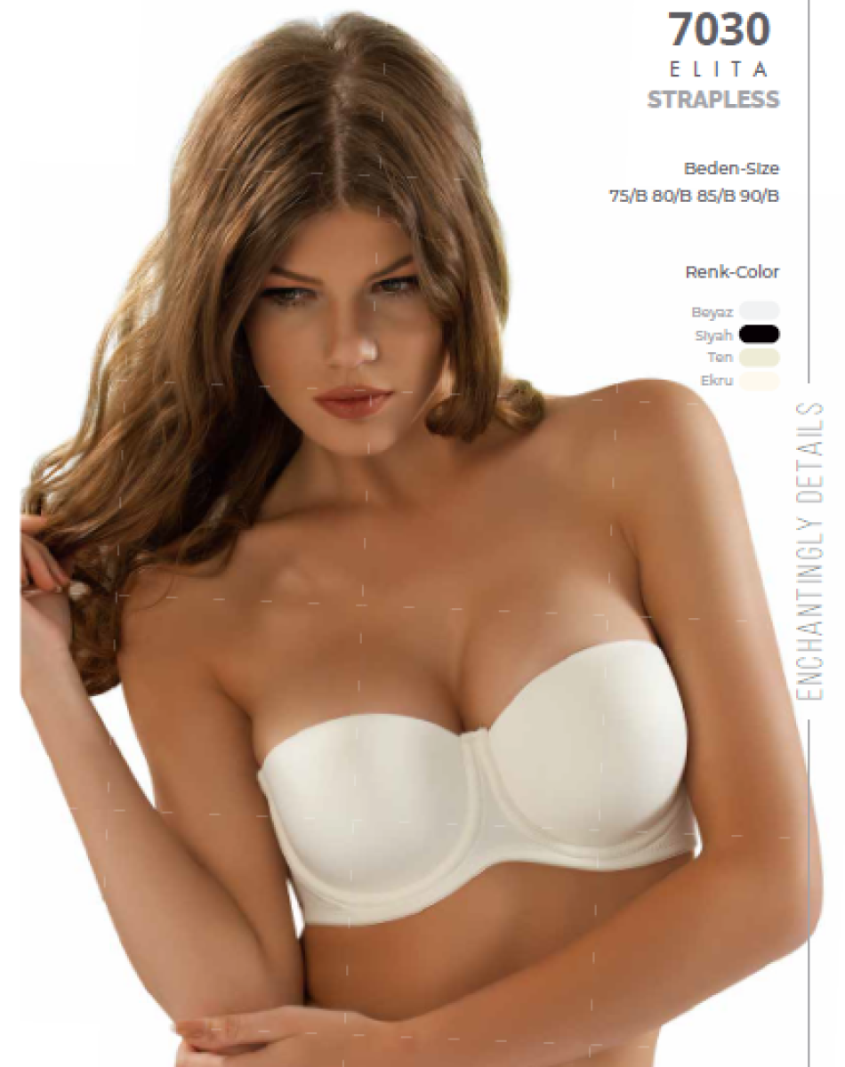 7030 MİCRO KAPLI SİLİKONLU YARIM SÜTYEN