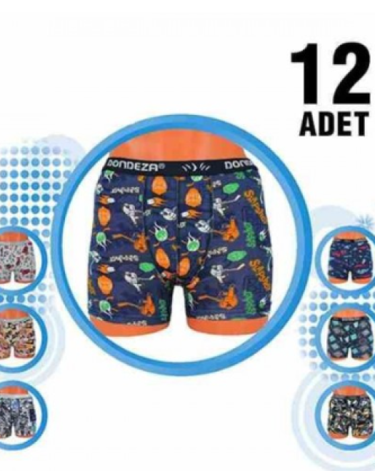 505 DESENLİ ERKEK ÇOCUK BOXER