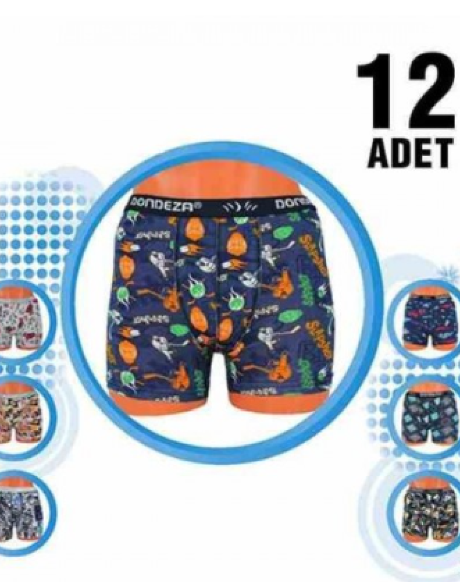 505 DESENLİ ERKEK ÇOCUK BOXER