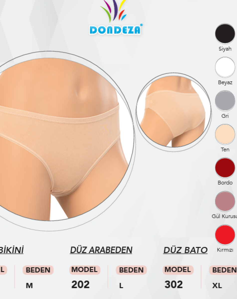 202 L BEDEN DÜZ KADIN KÜLOT