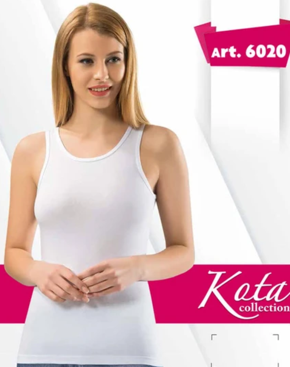 6020 DÜZ KALIN ASKILI KADIN ATLET