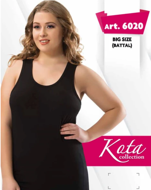 6020 DÜZ KALIN ASKILI KADIN ATLET