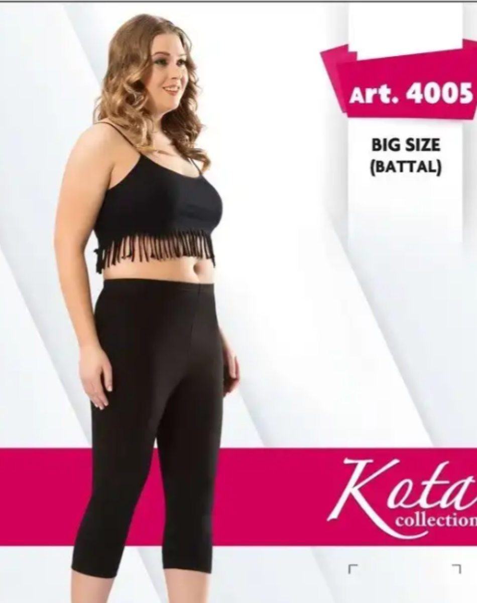 4005 KISA DÜZ PENYE KADIN TAYT