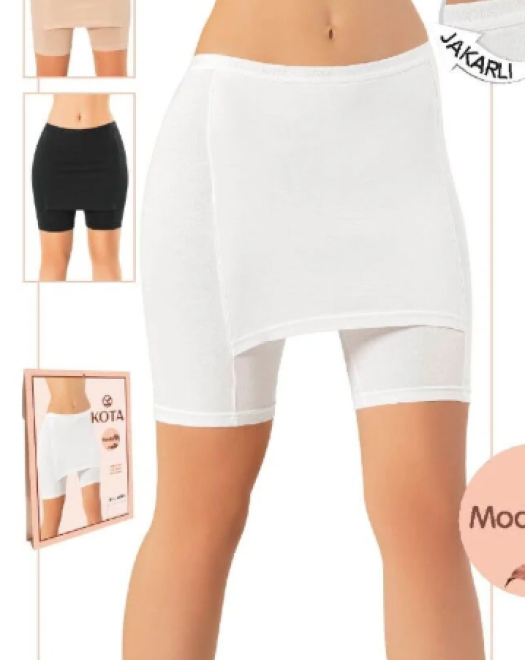 4135 MODAL DİZ ÜSTÜ ETEK TAYT