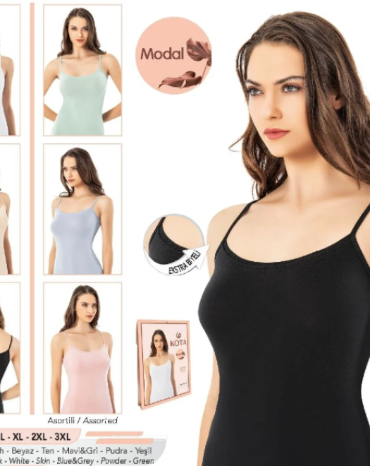 6602 İP ASKILI MODAL BAYAN ATLET