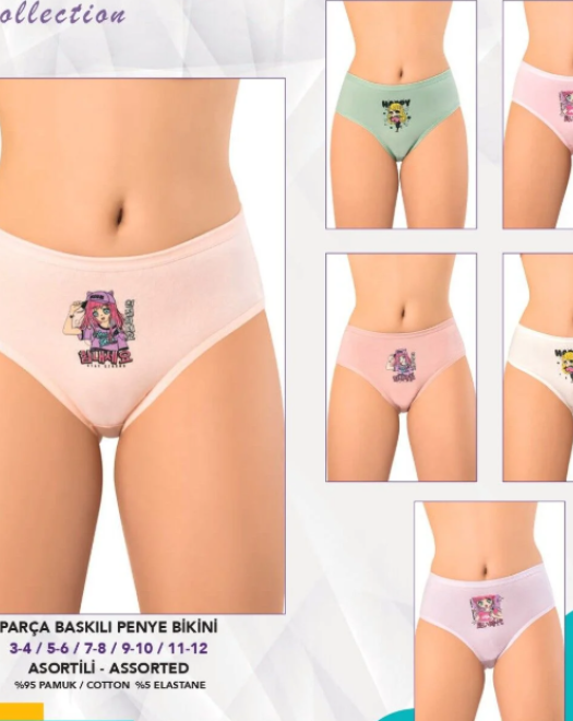 3410 KIZ BASKILI BİKİNİ