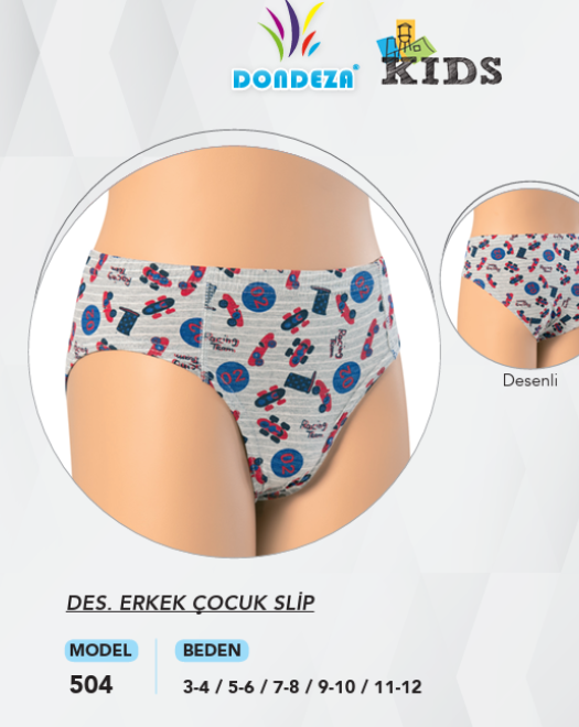 504 ERKEK ÇOCUK SLİP KÜLOT