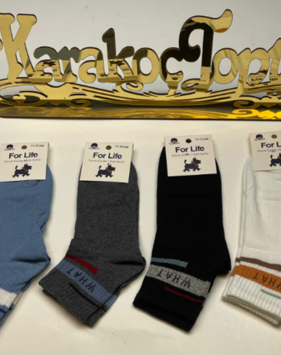 ERKEK ÇOCUK KARİKATÜRLÜ KOLEJ ÇORAP