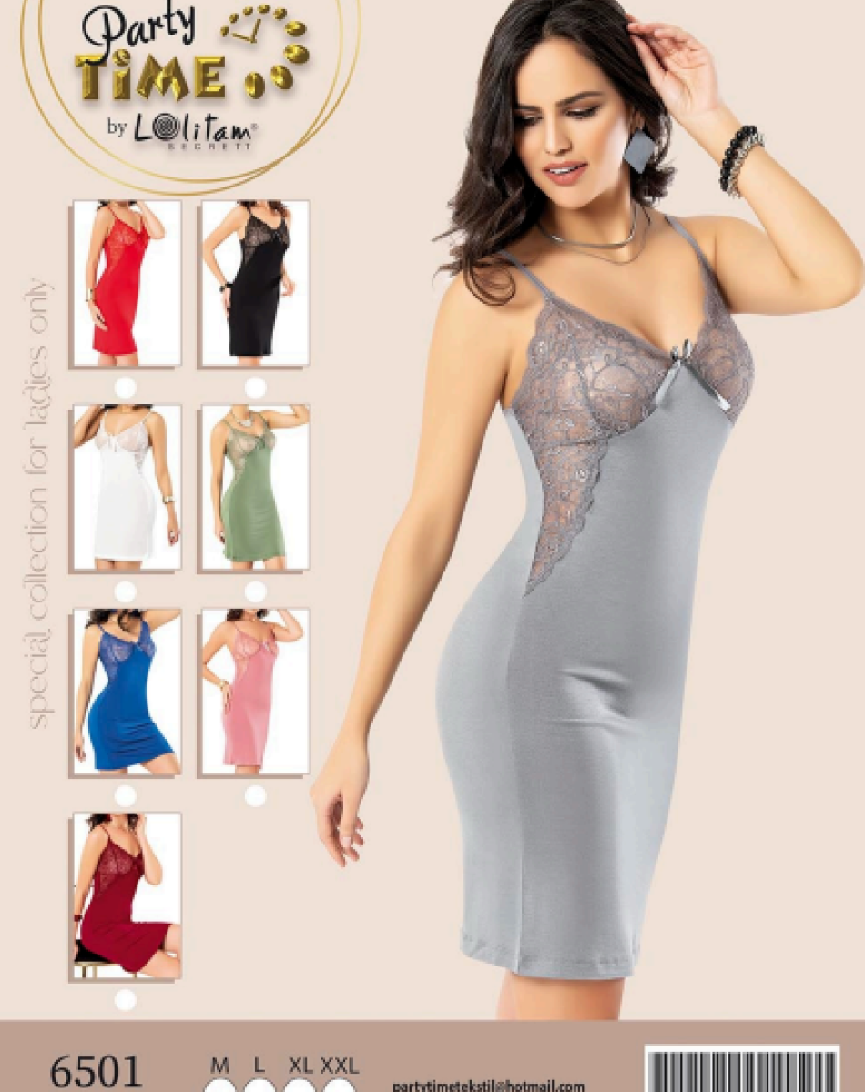 6501 İP ASKILI DANTELLİ TUNİK