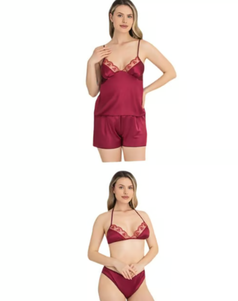 1073 6'LI SATEN GELİN SETİ