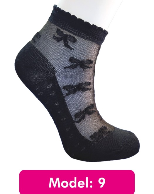 TÜL KADIN DESENLİ PATİK