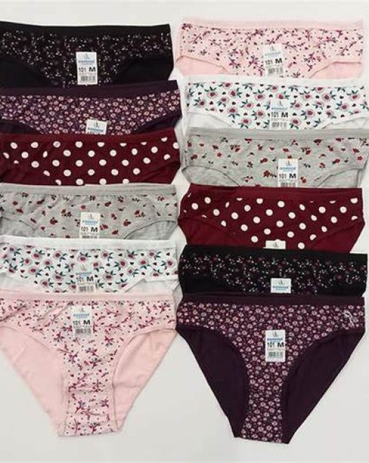 101 DESENLİ M BEDEN KADIN KÜLOT