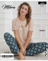 30102 MARLA KISAKOL ALTI UZUN KADIN PİJAMA TAKIM