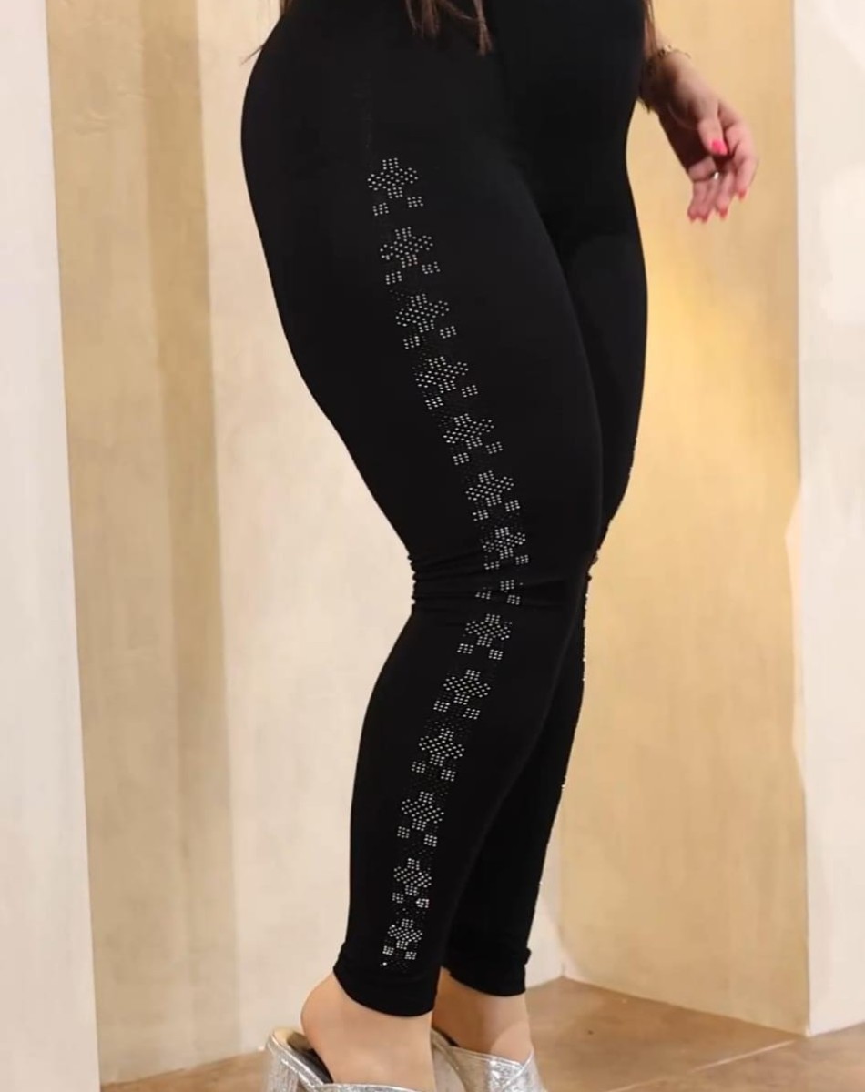 KIŞLIK TAŞLI KADIN TAYT