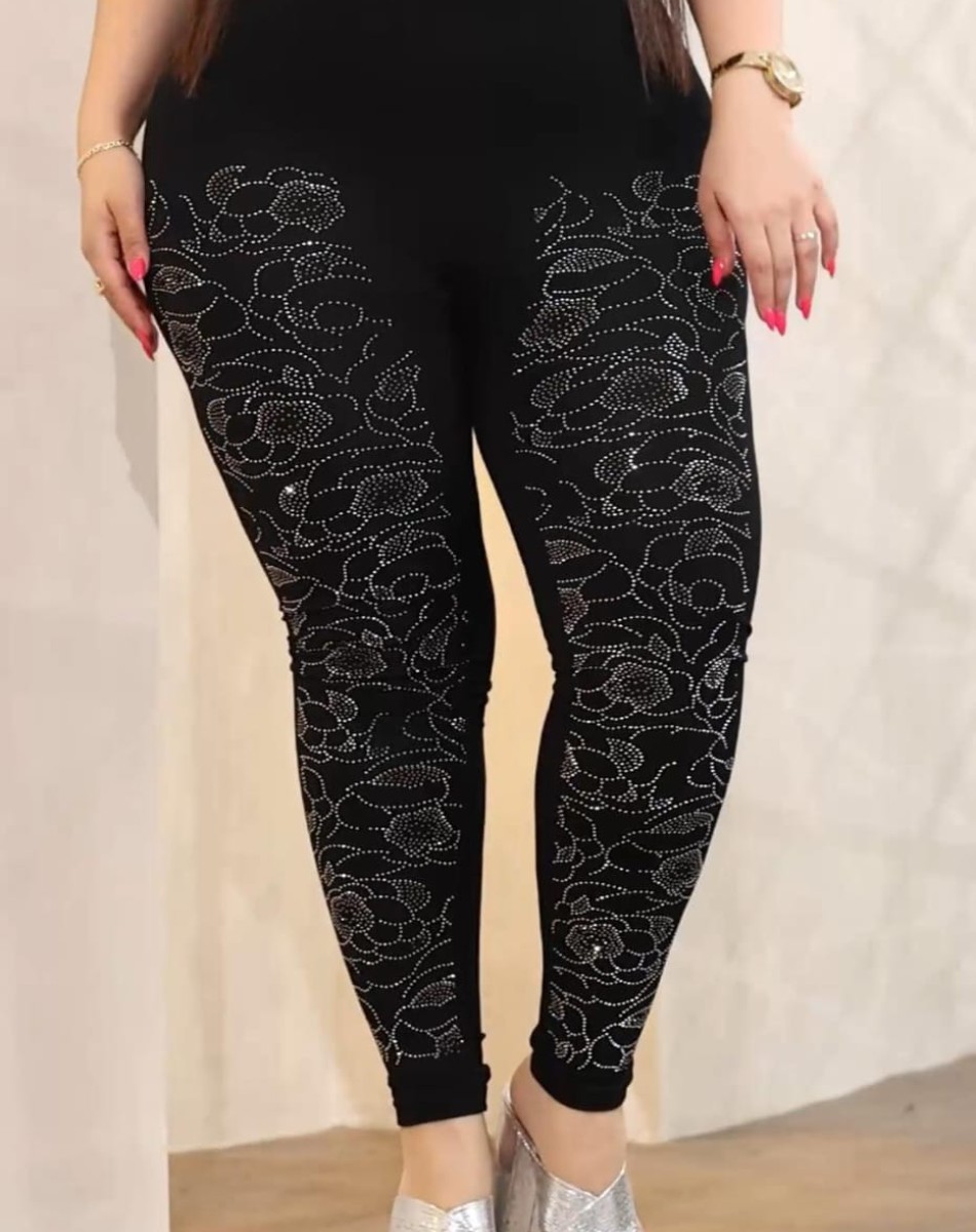 KIŞLIK TAŞLI KADIN TAYT