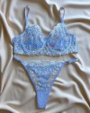 136  C-CUP BRODE DANTELLİ SÜTYEN TAKIM