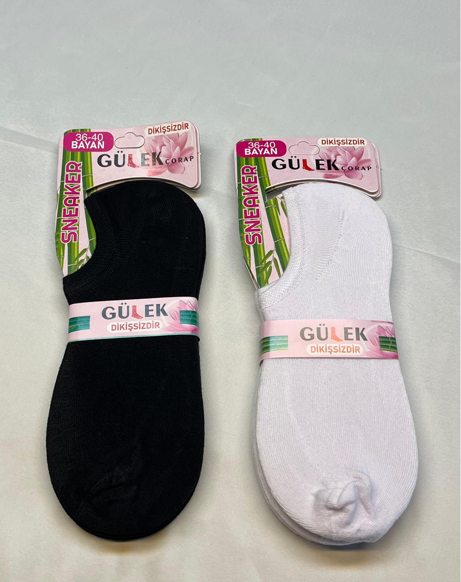 DİKİŞSİZ BAMBU KADIN SNEAKERS ÇORAP
