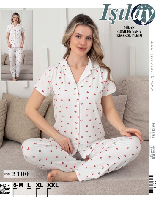 MİLAN KOLU KISA GÖMLEK YAKA TAKIM