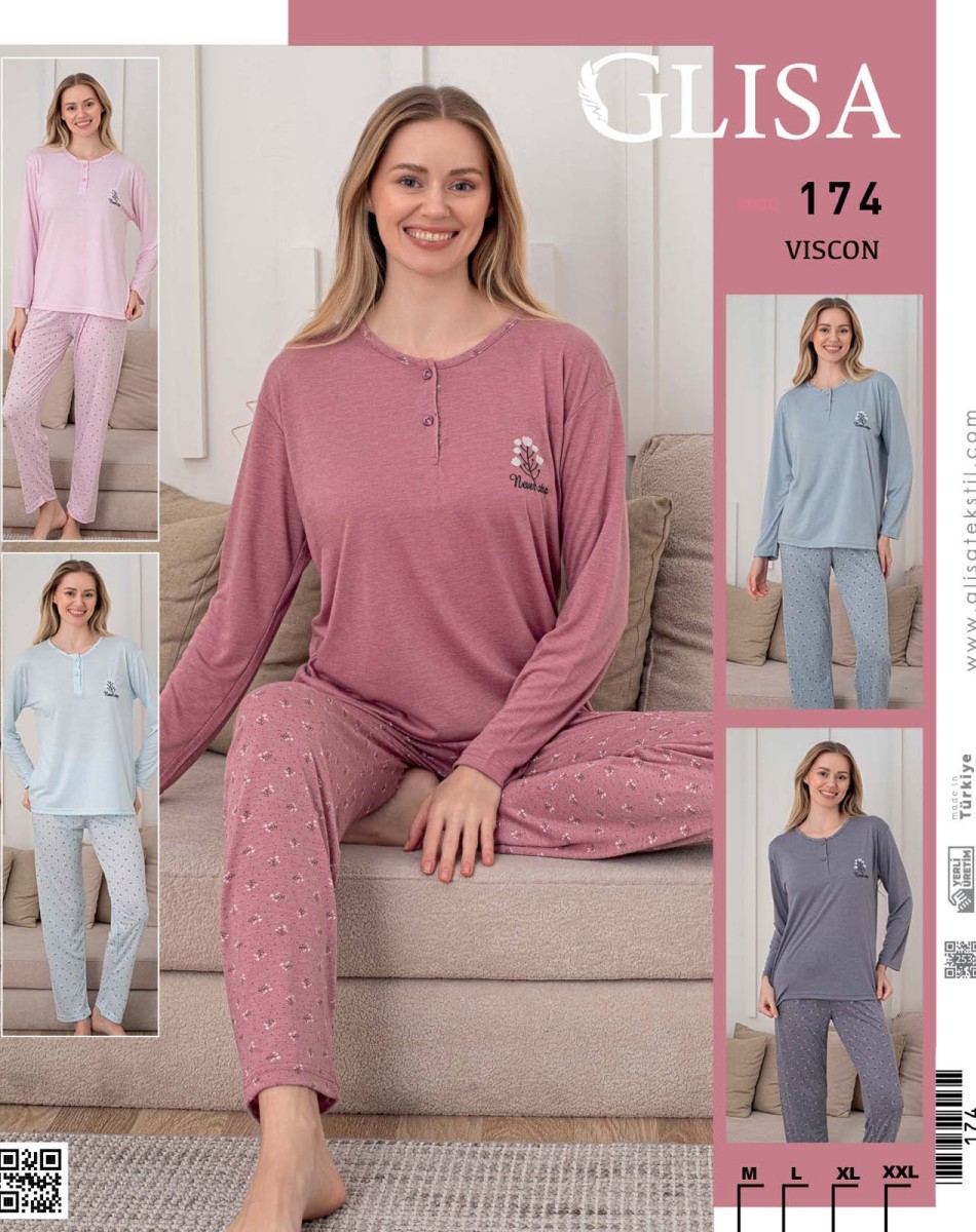 VİSKON BYN ANNE PİJAMA TAKIMI