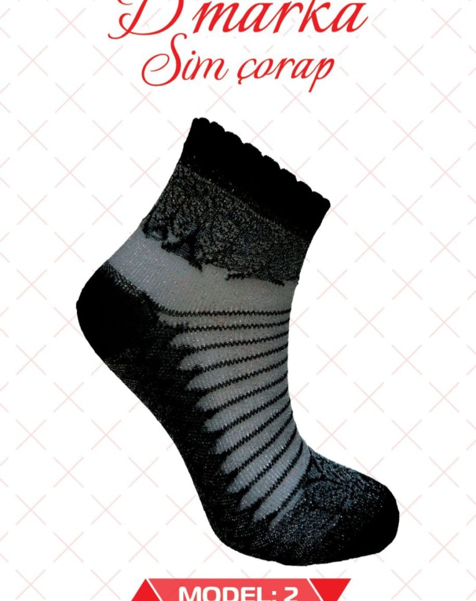 MİSİNE KADIN SİMLİ DESENLİ PATİK