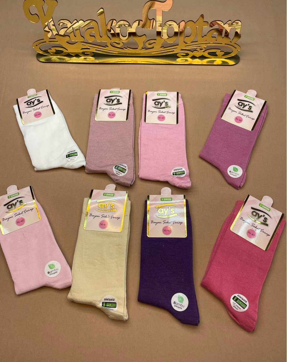 BAMBU DİKİŞSİZ PARFÜMLU KADIN SOKET ÇORAP