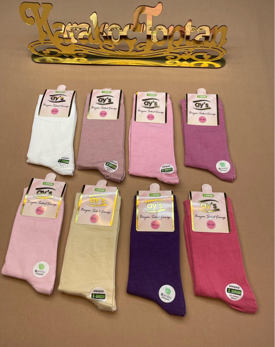 BAMBU DİKİŞSİZ PARFÜMLU KADIN SOKET ÇORAP