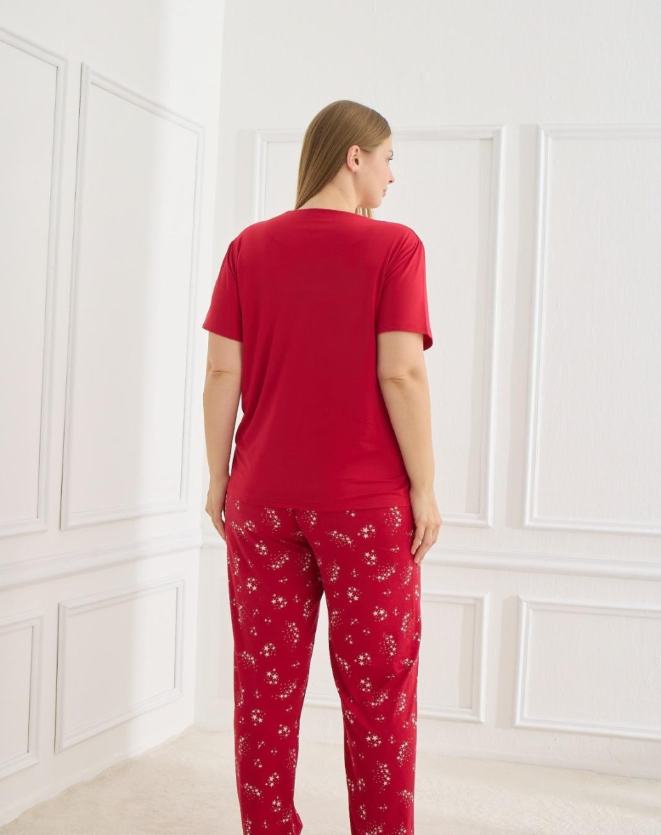 50502 MİLAN BATTAL KISAKOL KADIN PİJAMA TAKIM