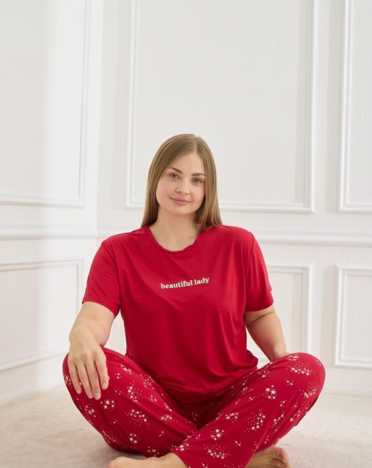 50502 MİLAN BATTAL KISAKOL KADIN PİJAMA TAKIM